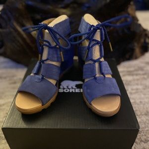 Brand New Sorel Joanie II Lace Wedge Sandals